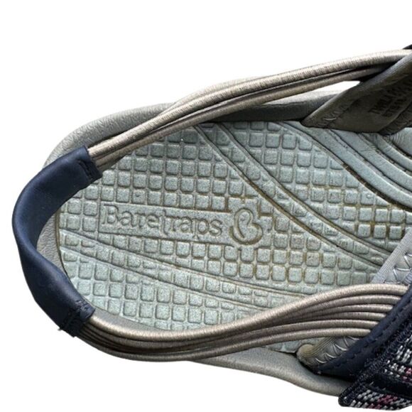 Baretraps Twila Crisscross Rebound Technology Sandals Blue/Gray/Pink Size 8.5 - Picture 5 of 6
